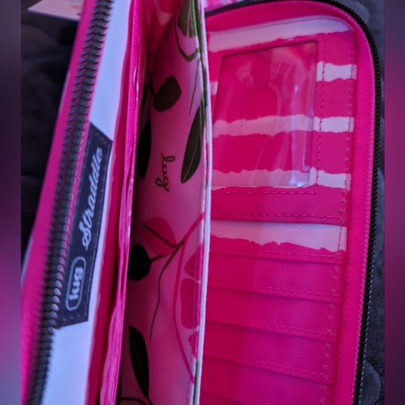 Lug Straddle Wallet in Magenta Stripe NWT! - Picture 4 of 5